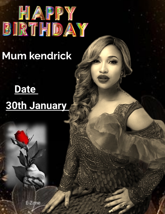 Birthday template PosterMyWall