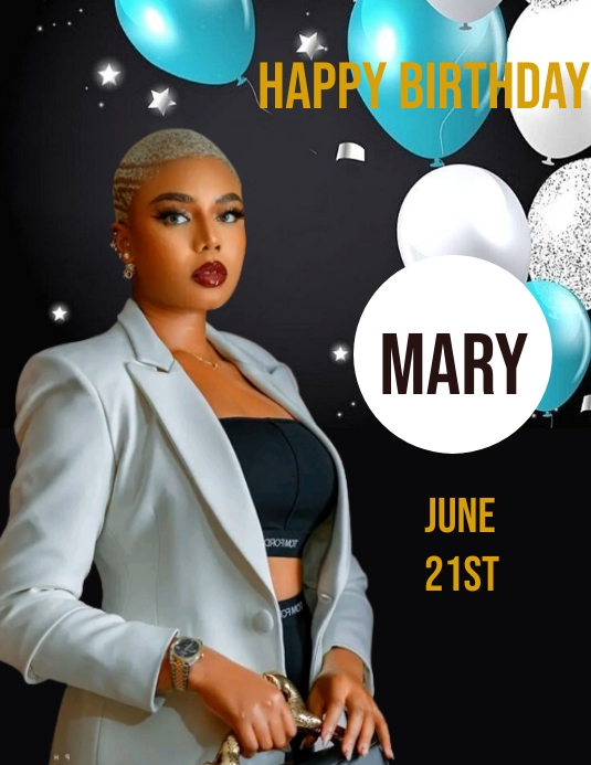 Birthday template PosterMyWall