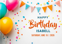 Birthday Template 明信片