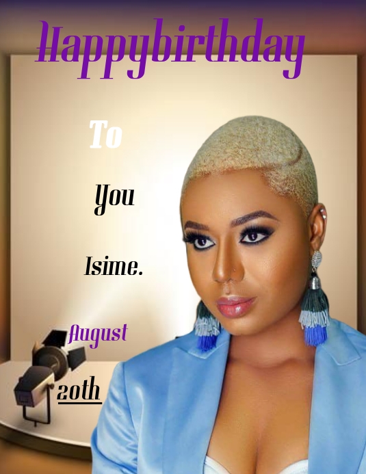 Birthday template PosterMyWall