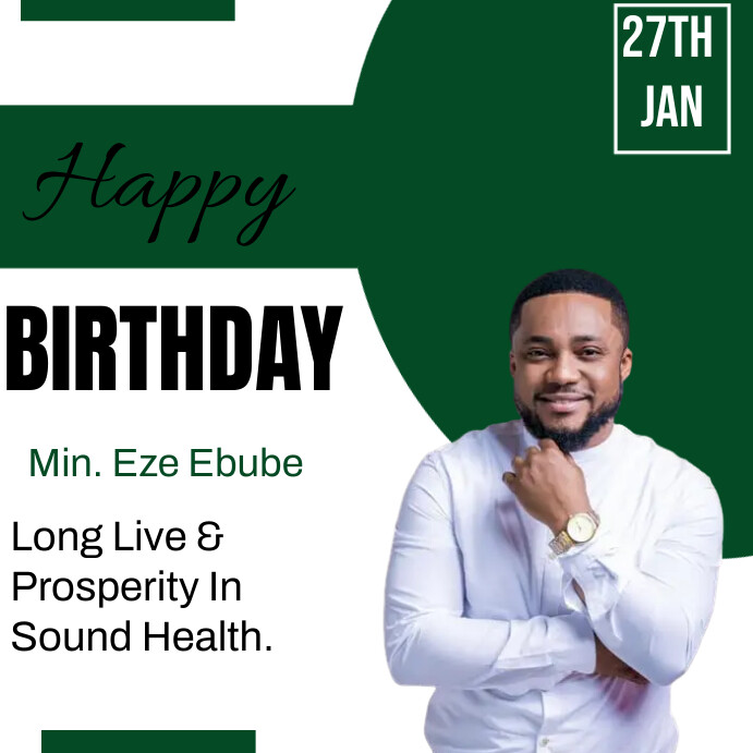 Birthday template PosterMyWall