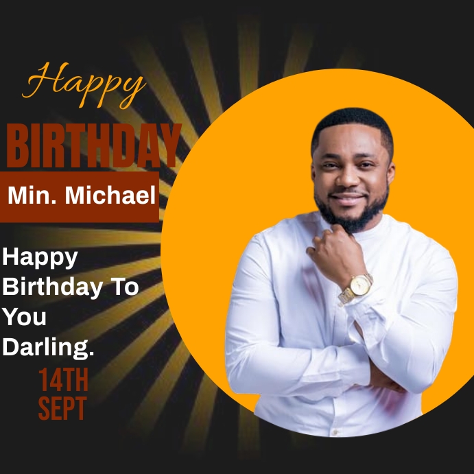 Birthday template PosterMyWall