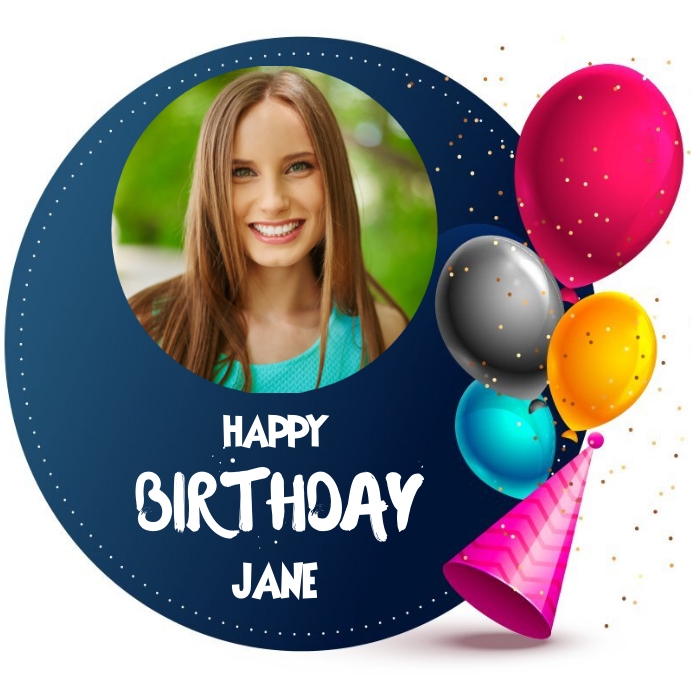 Birthday template PosterMyWall