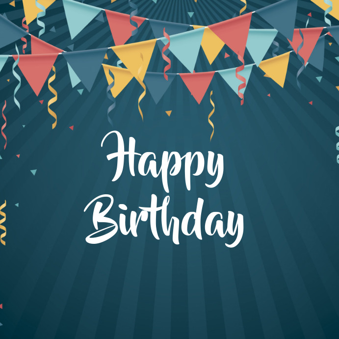 Birthday template PosterMyWall