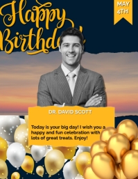 Birthday template flyer
