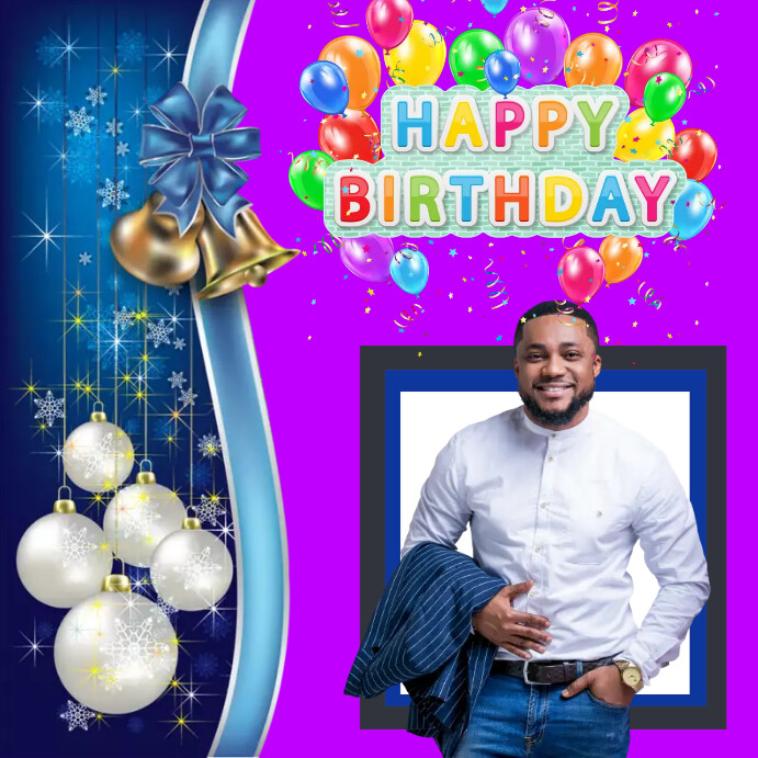 birthday template flyer Instagram Post