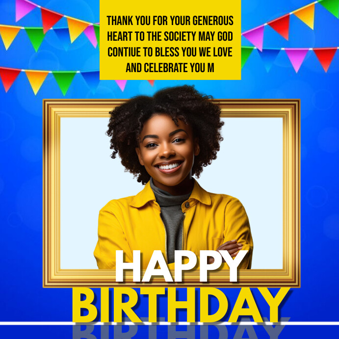 birthday template flyer Instagram Post