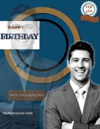 Birthday template flyer