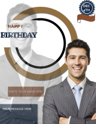 Birthday template flyer