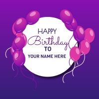 Birthday Template Fully Editable Instagram Post