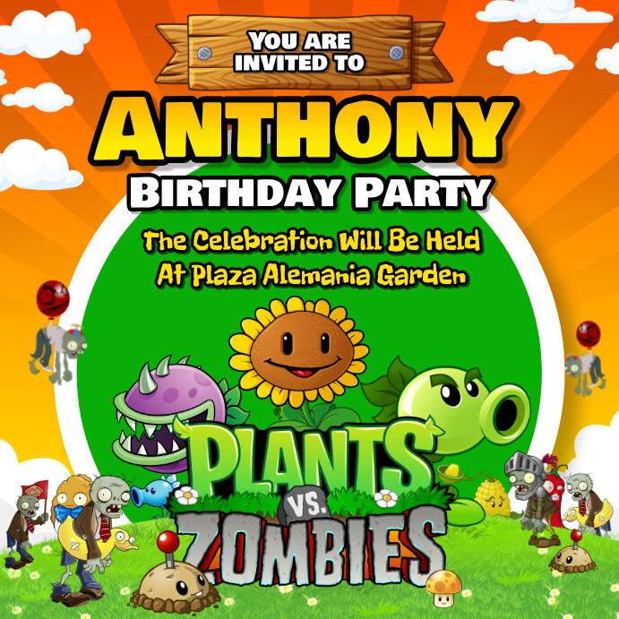 Pvz Note Templete Plants Vs Zombies Birthday Template Image Result For Plants Vs Zombies