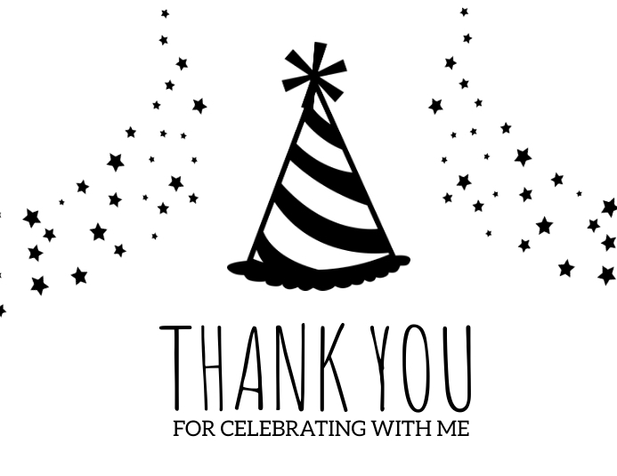 Birthday Thank You Card Template Postermywall Birthday Thank You Card Template Postermywall