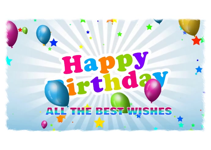 birthday video card birthday postcard template