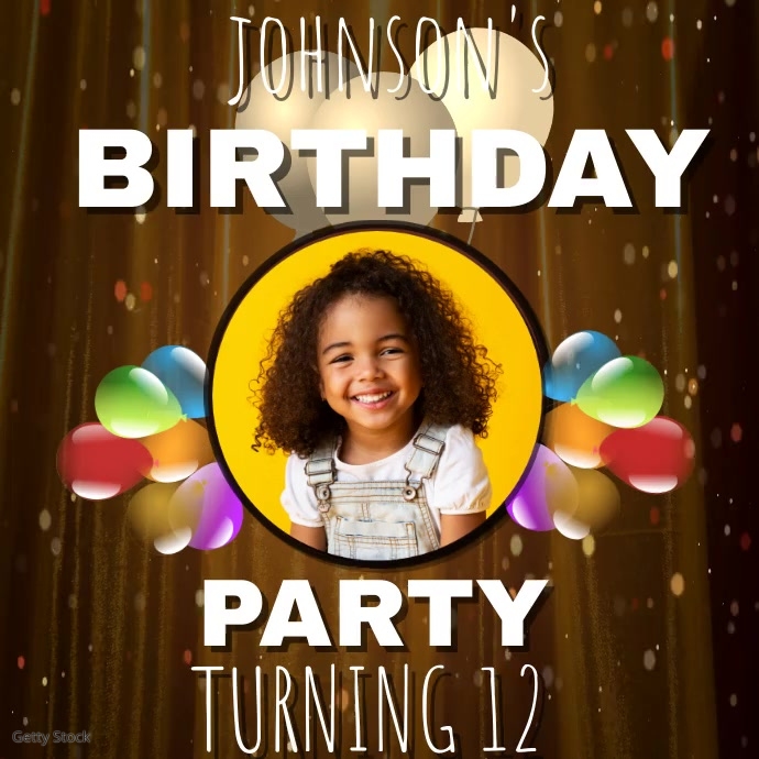 birthday video Template PosterMyWall