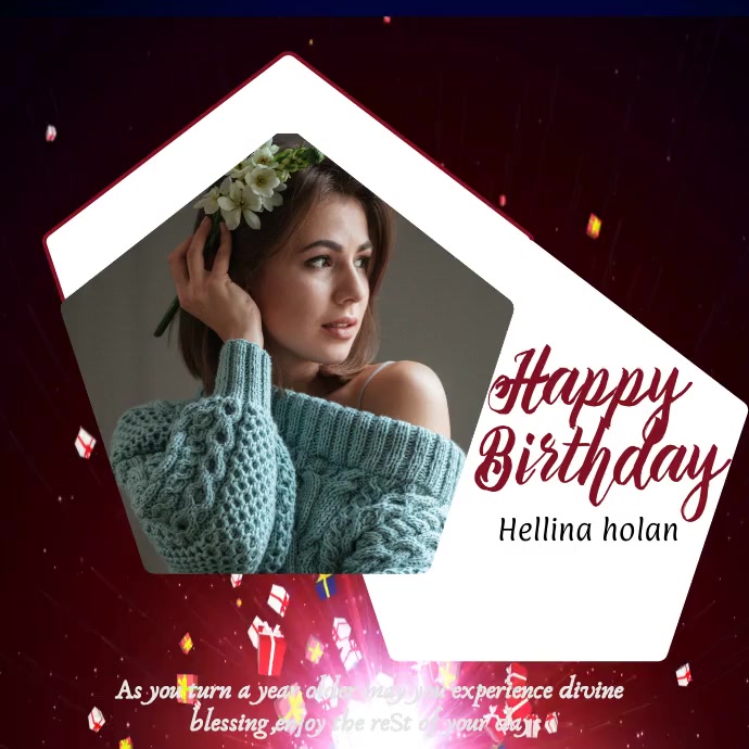 Birthday video Template PosterMyWall