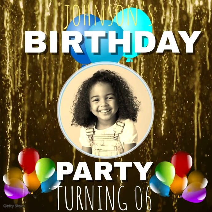 birthday video Template PosterMyWall birthday video Template PosterMyWall