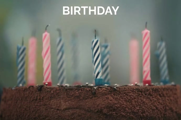 BIRTHDAY VIDEO Label template