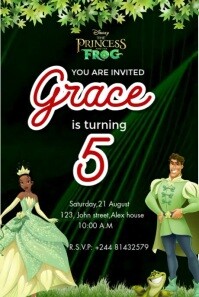 Birthday video invitation template Pinterest-Grafik
