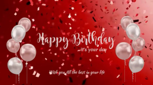 Birthday Video Template Digital Display (16:9)