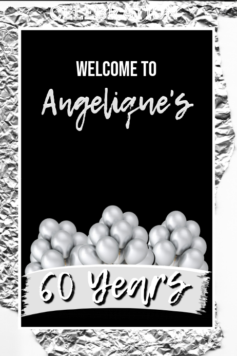 birthday welcome sign template postermywall