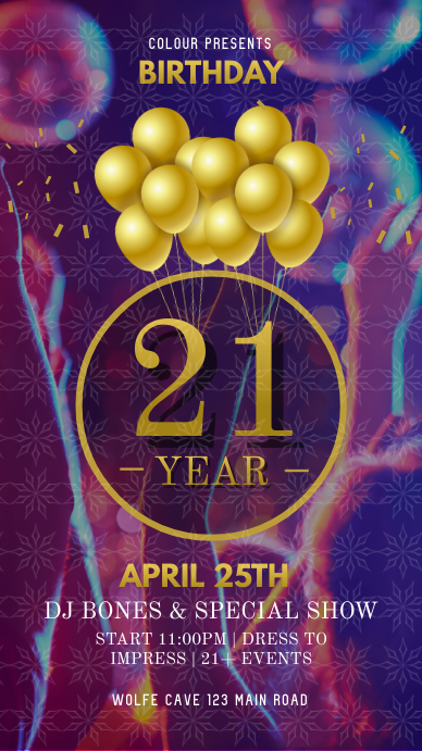 Modele Anniversaire Statut Whatsapp Postermywall Modele Anniversaire Statut Whatsapp Postermywall