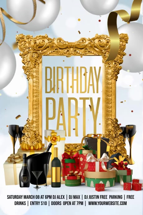De Modele D Invitation De Recherche D Anniversaire White Bash Postermywall De Modele D Invitation De Recherche D Anniversaire White Bash Postermywall