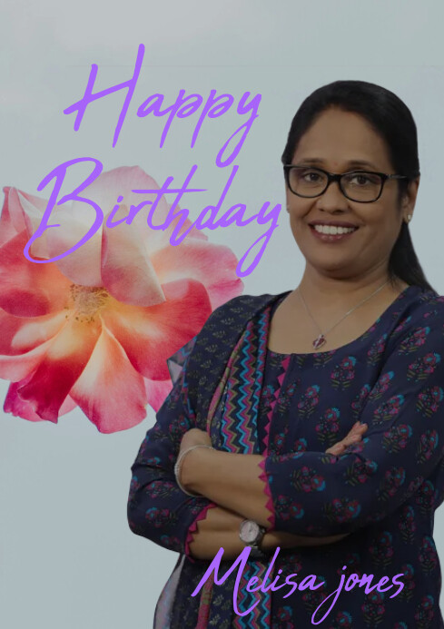Birthday Wish A4 template