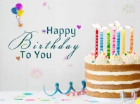 Birthday Wish Panneau de jardin template