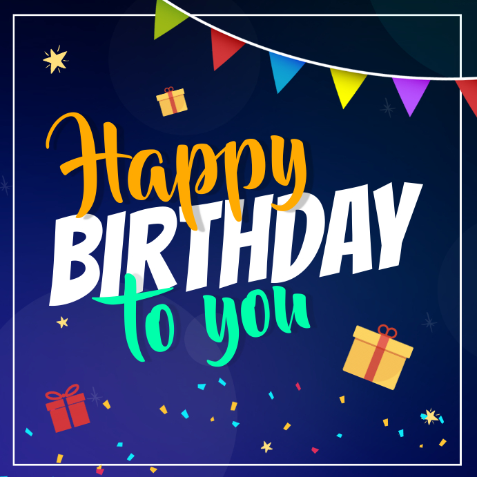 Birthday Wish Instagram Post Template Instagram-bericht