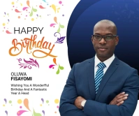 Birthday wish Large Rectangle template