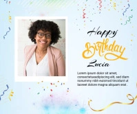 Birthday wish Large Rectangle Duży prostokąt template