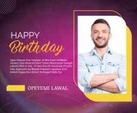 birthday wish Medium Rectangle template