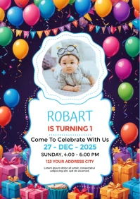 Birthday Wish Template A5