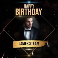 birthday wish wishes social media Template Cuadrado (1:1)