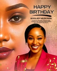 Birthday wishes and greeting card template Instagram Portrait