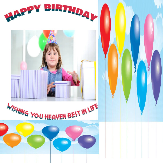 BIRTHDAY WISHES Instagram Post template