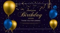 Birthday5 Publicação do Twitter template