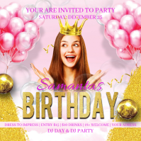Birthday Flyer Publicación de Instagram template