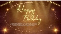 Birthdays Digital Display (16:9) template