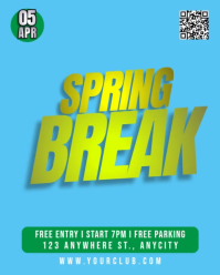 Biru Ceria Spring Break Event Instagram Portrait Video template