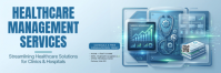 สีน้ำเงิน Healthcare Management Services Nagłówek na Twittera Template