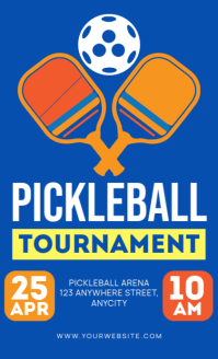 Biru Modern & Minimal Pickleball Tournament Legal AS Oficio US template