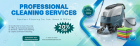 Bleu Cleaning Services ส่วนหัว Twitter Template