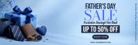 Biru Profesional Father's Day Sale Tajuk Twitter template