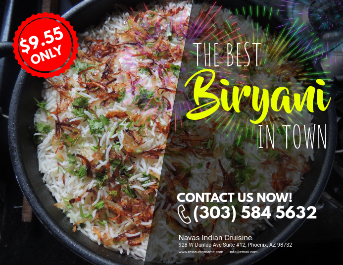 Biryani Flyer Template Postermywall