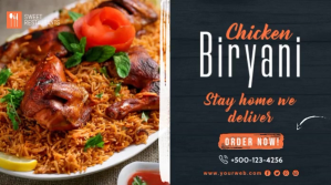Biryani Restaurant Twitter Post Template
