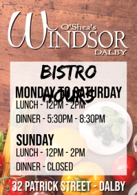 Bistro Opening Hours