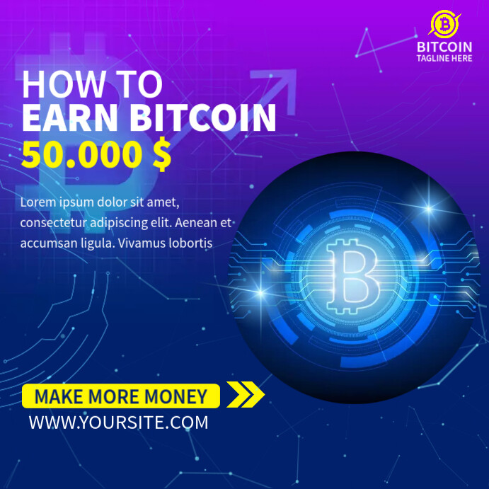 Bitcoin Ads Template | PosterMyWall