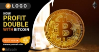 Bitcoin Banner Image partagée Facebook template