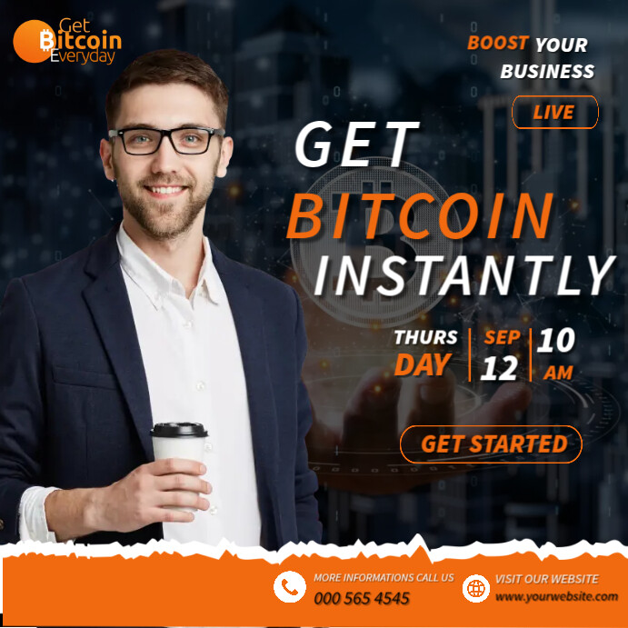 Bitcoin Template | PosterMyWall